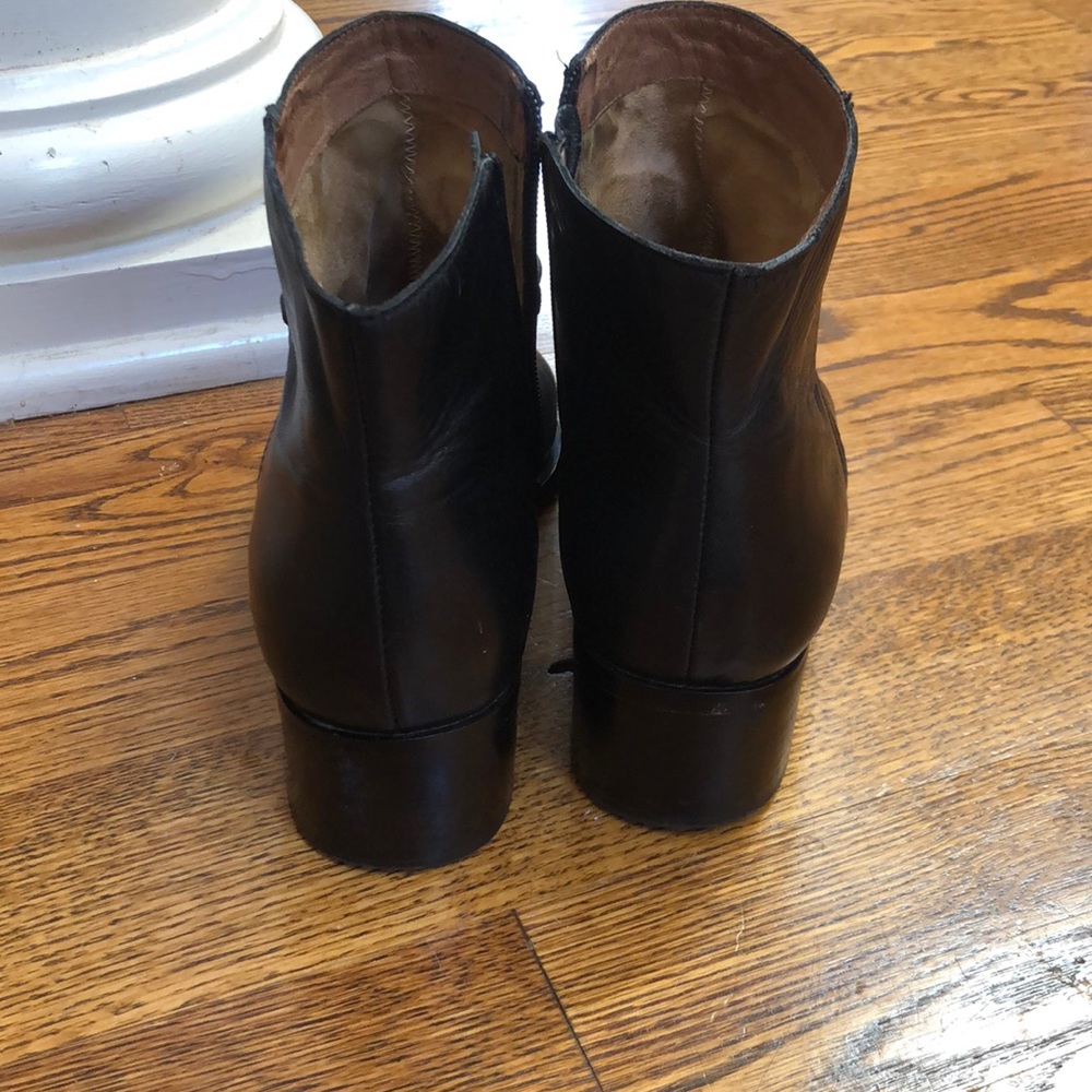 Black Leather Booties - image 2